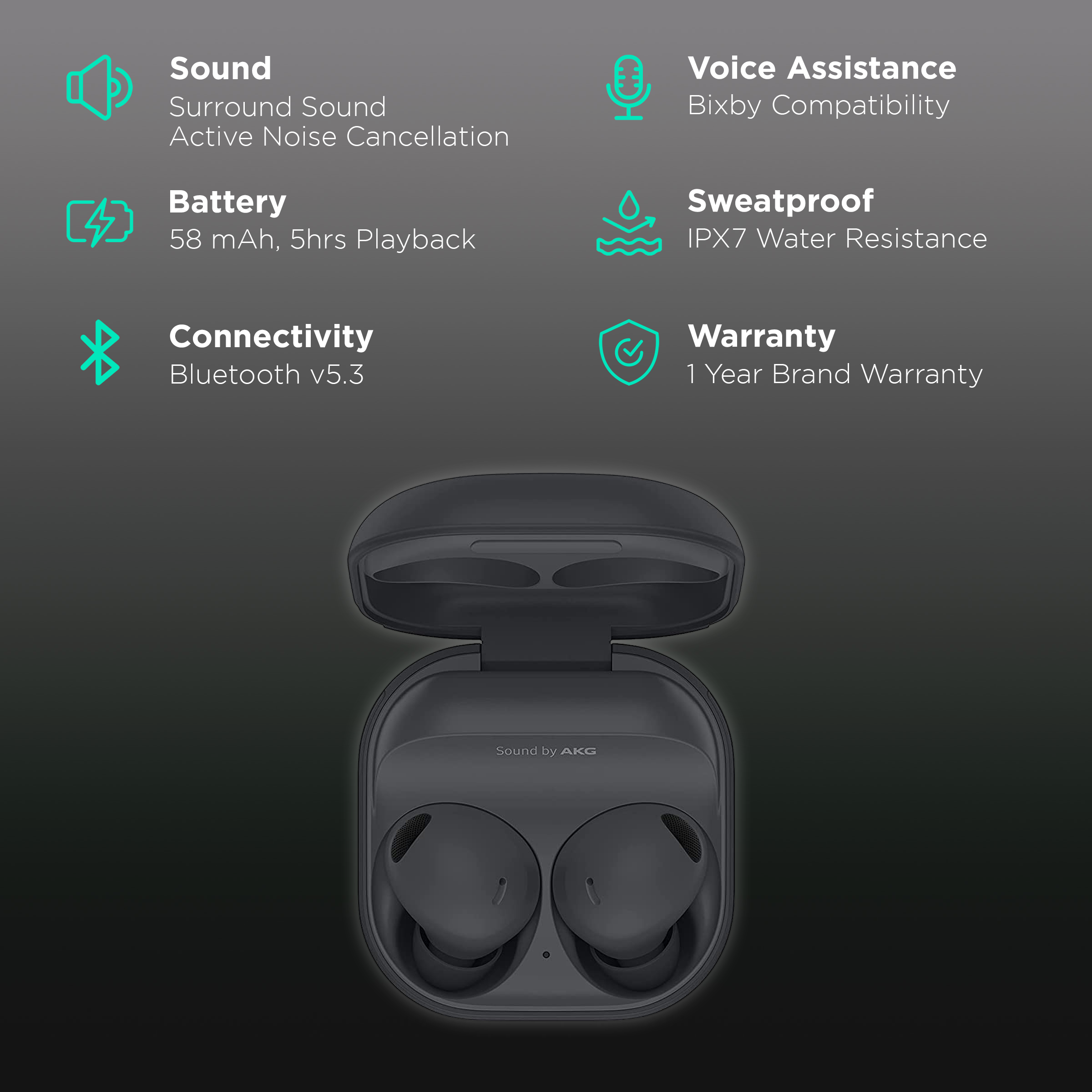 Buy SAMSUNG Galaxy Buds2 Pro In Ear Active Noise Cancellation Truly 